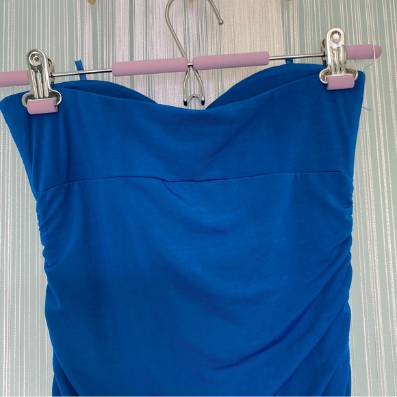 Seduction Strapless Slinky Ruched Party Dress NWOT Size XS - Picture 5 of 16